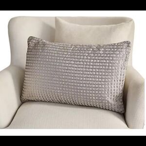 Northern Nights Metallic Embroidered 14x22 Dec Pillow Gray